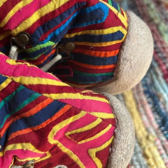 Artemola Handmade Women's Mola Lace Up Boots Size 38 / 8.5 - Picture 7 of 16